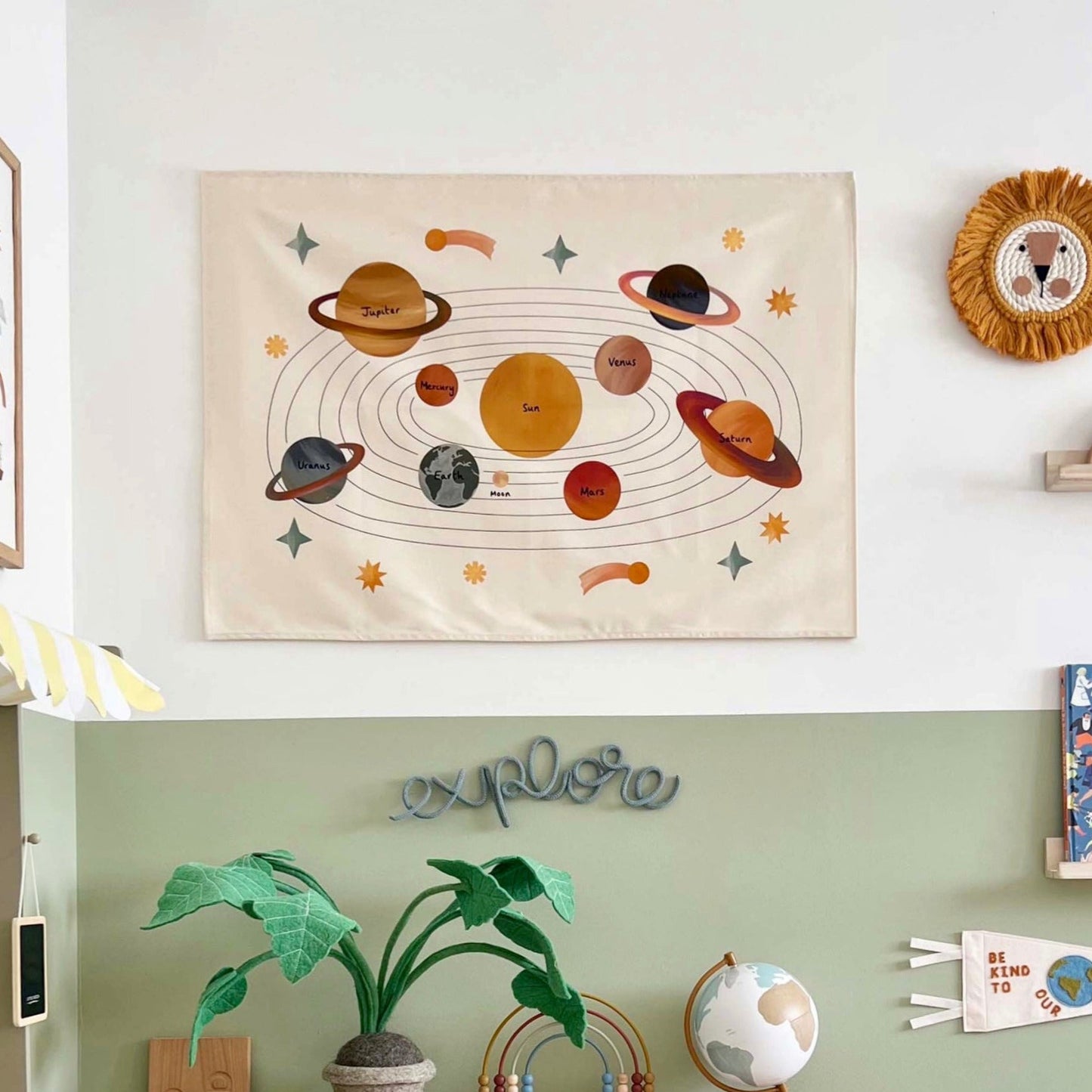 Kid of the Village Solar System Wall Hanging - Large