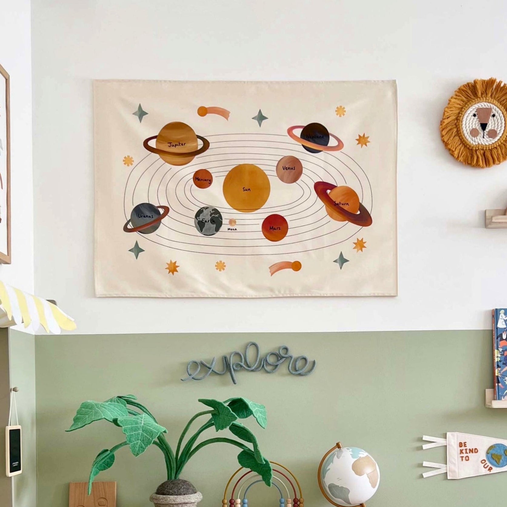 Kid of the Village Solar System Wall Hanging - Large