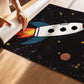 The Little Jones Space Rocket Print - Black