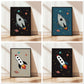 The Little Jones Space Rocket Print - Black
