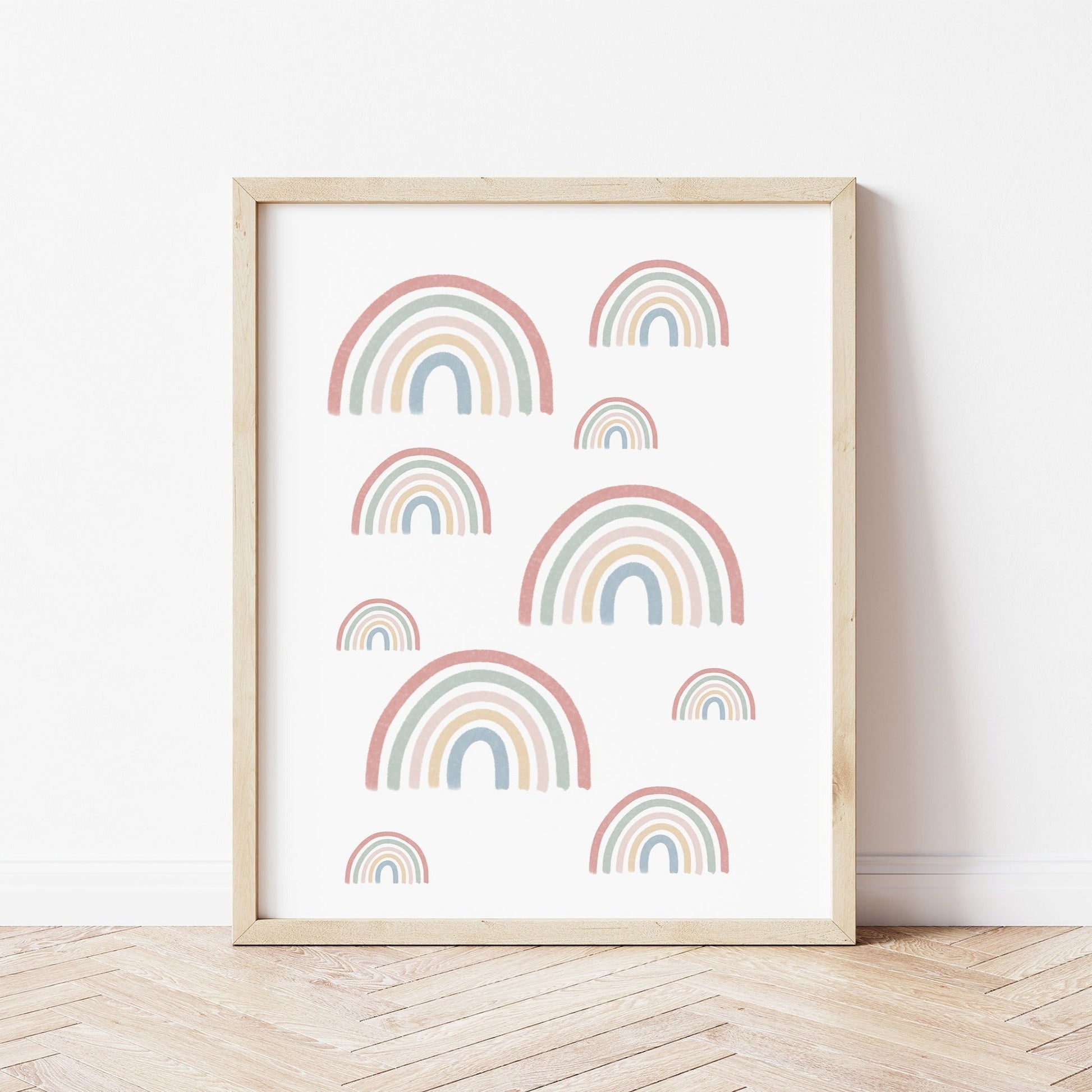 The Little Jones Spring Rainbows Print - Portrait