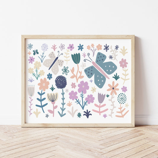 Spring Time Butterflies Art Print by The Little Jones (14 Sizes Available)