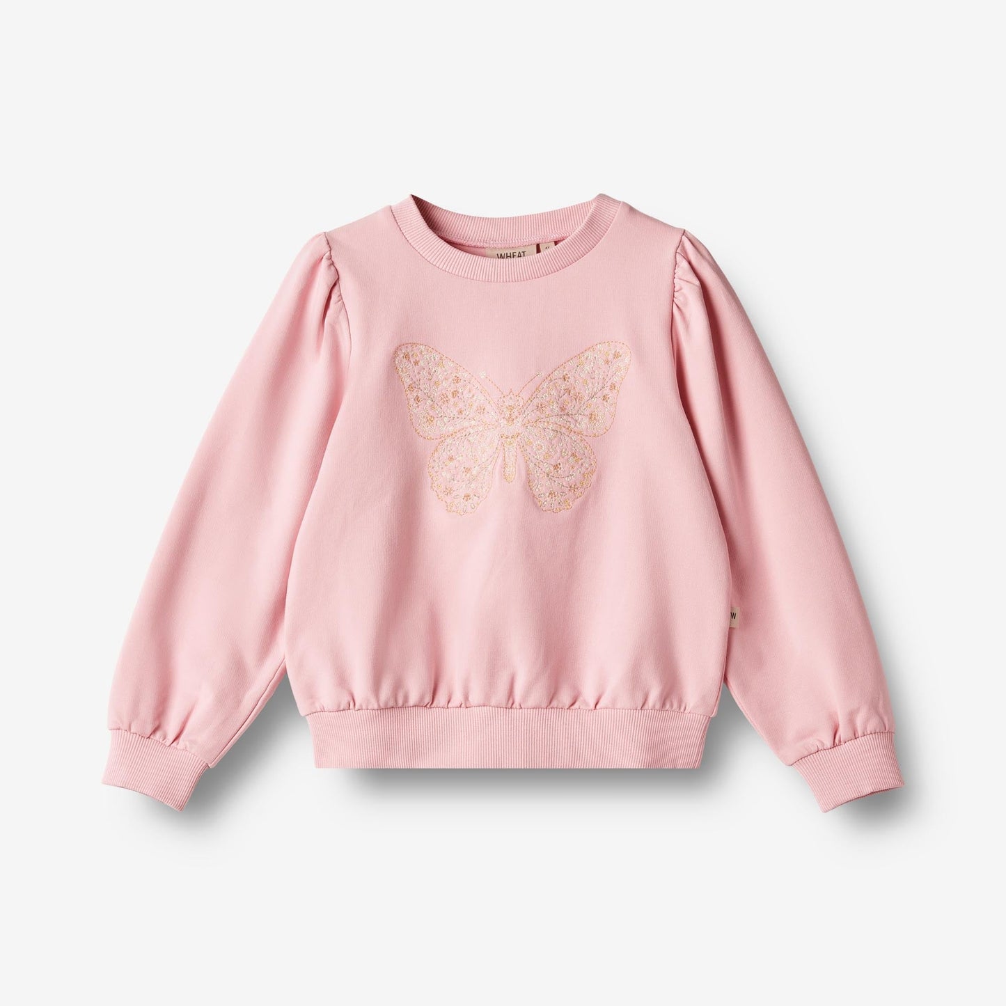 Wheat 'Vega' Embroidered Children's Sweatshirt - Sugar Rose