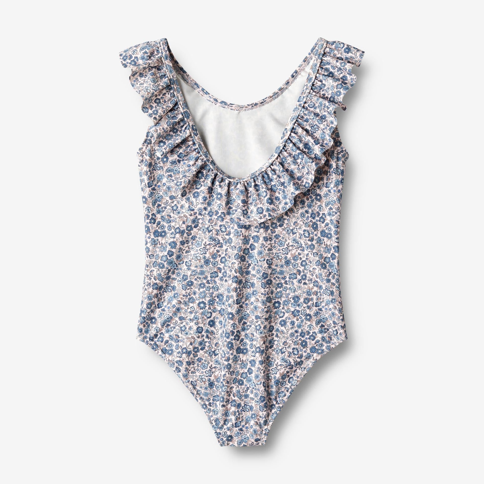 Wheat 'Marie-Louise' Children's Swimsuit - Blue Flower Meadow