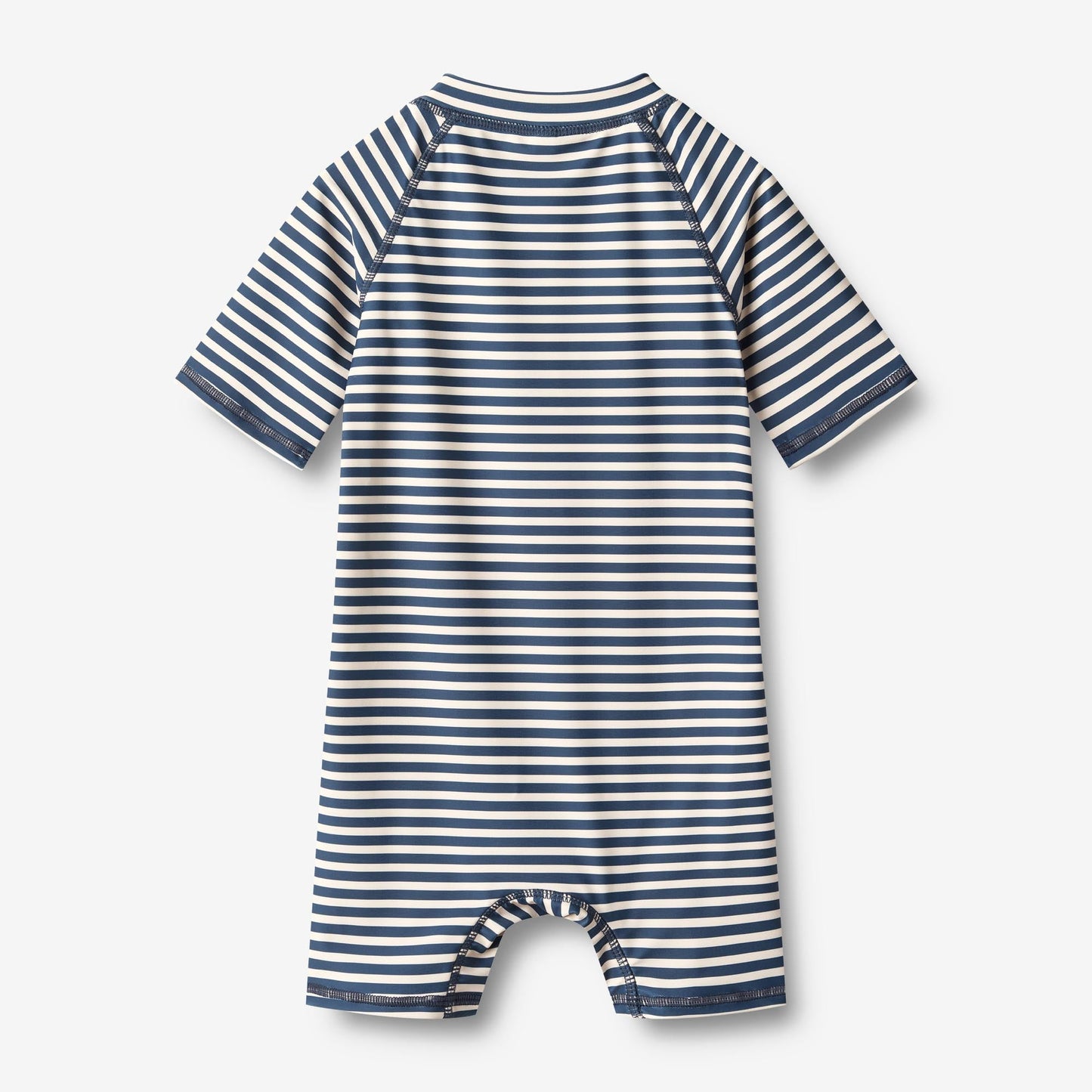 Wheat 'Cas' S/S Children's Swimsuit - Indigo Stripe