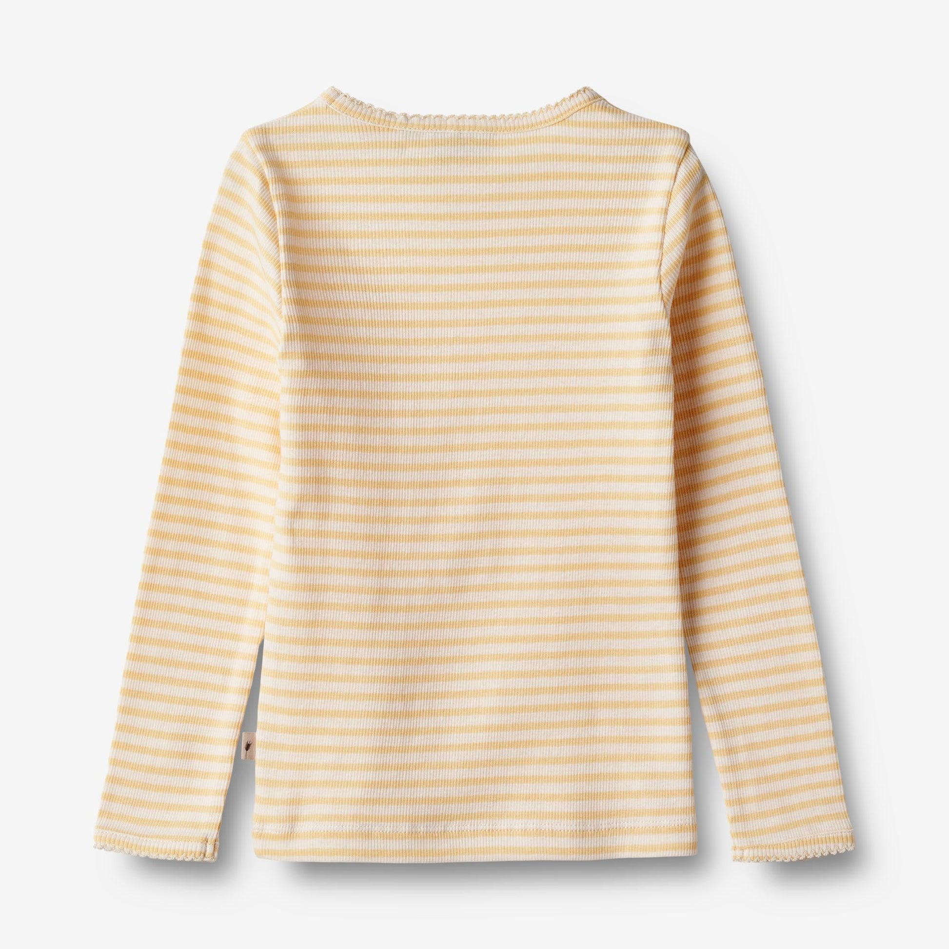 Wheat 'Belis' Children's L/S T-Shirt - Pale Apricot Stripe