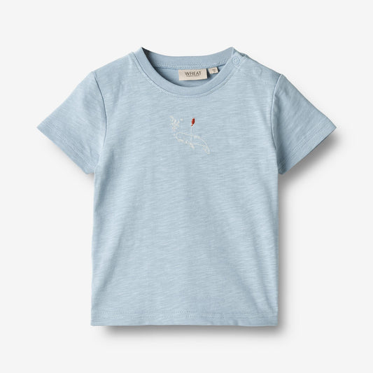 Wheat 'Holger' S/S Baby T-Shirt - Blue Summer