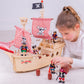 Tidlo The Paragon Wooden Pirate Ship Playset