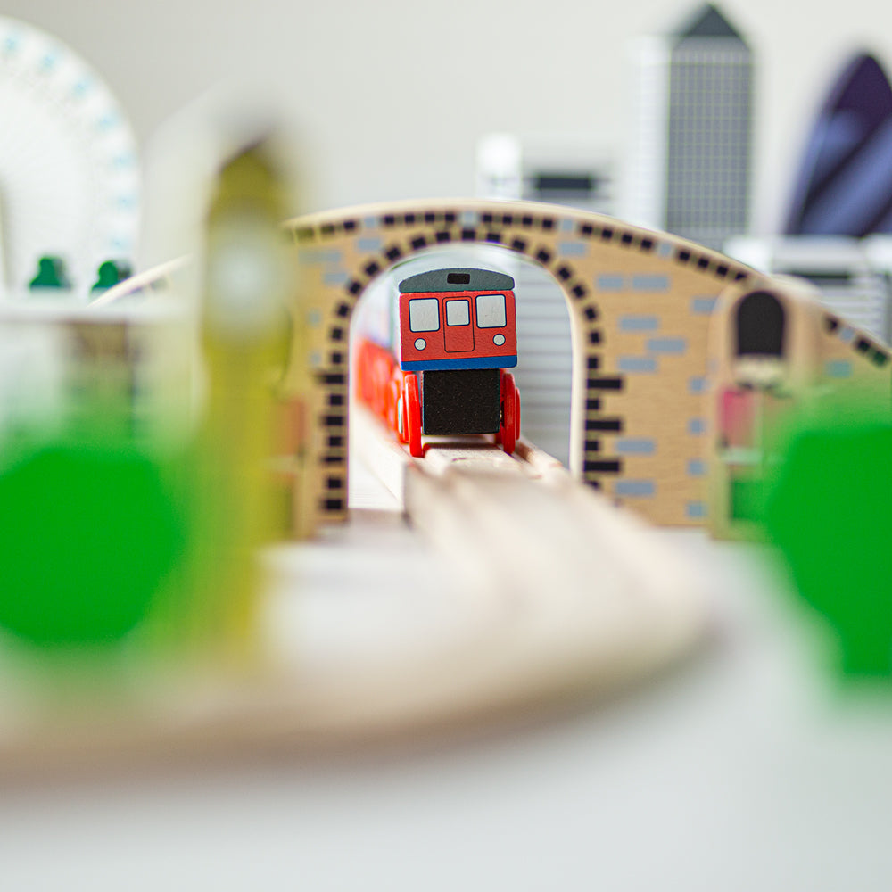 Tidlo Wooden City of London Train Set