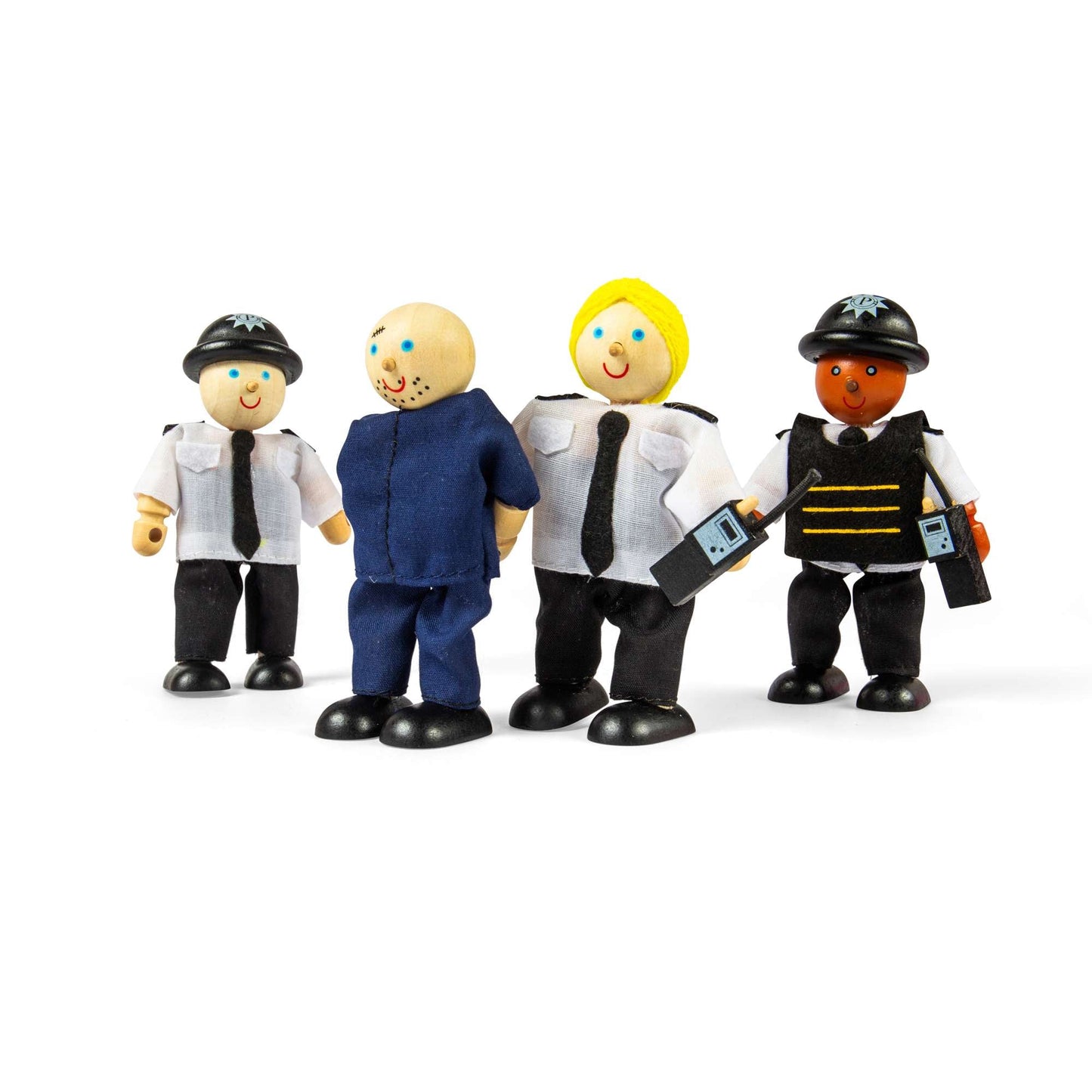 Tidlo Wooden Police Officers & Prisoner
