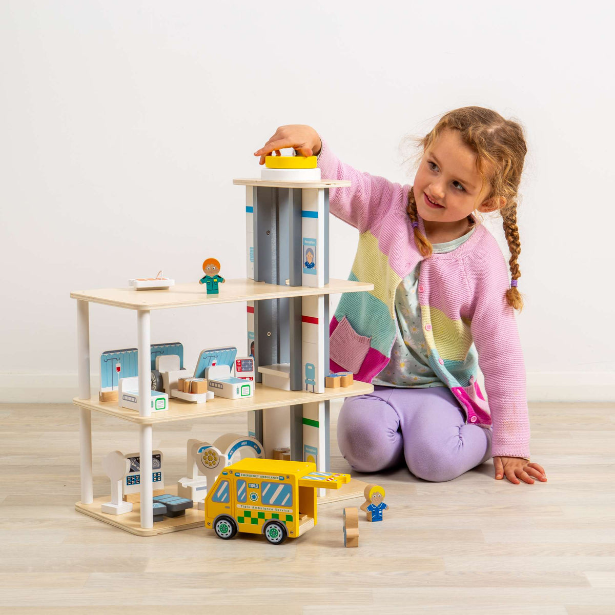 Tidlo Wooden Playtime Hospital Set