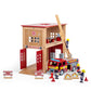 Tidlo Wooden Fire Station Toy Bundle