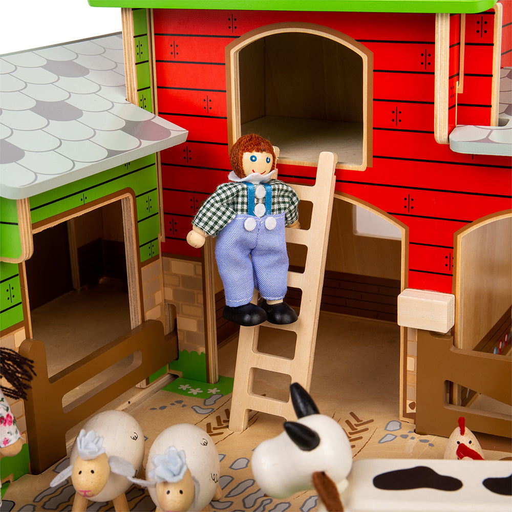 Tidlo Wooden Cobblestone Farm Toy Bundle