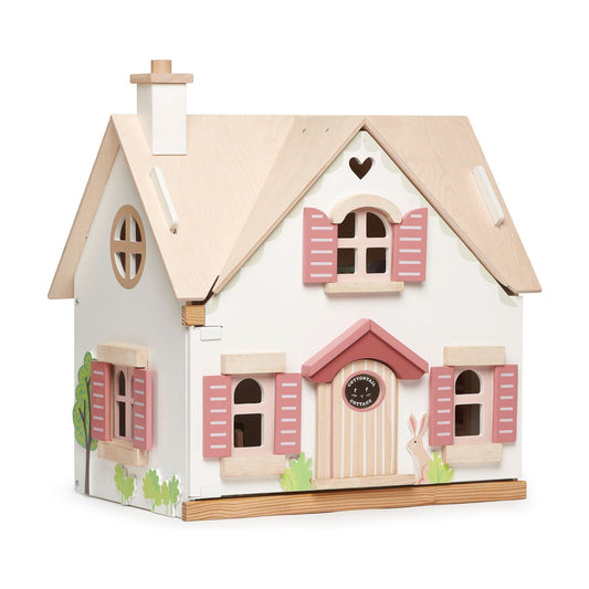Tender Leaf Toys Wooden Cottontail Cottage With Furniture