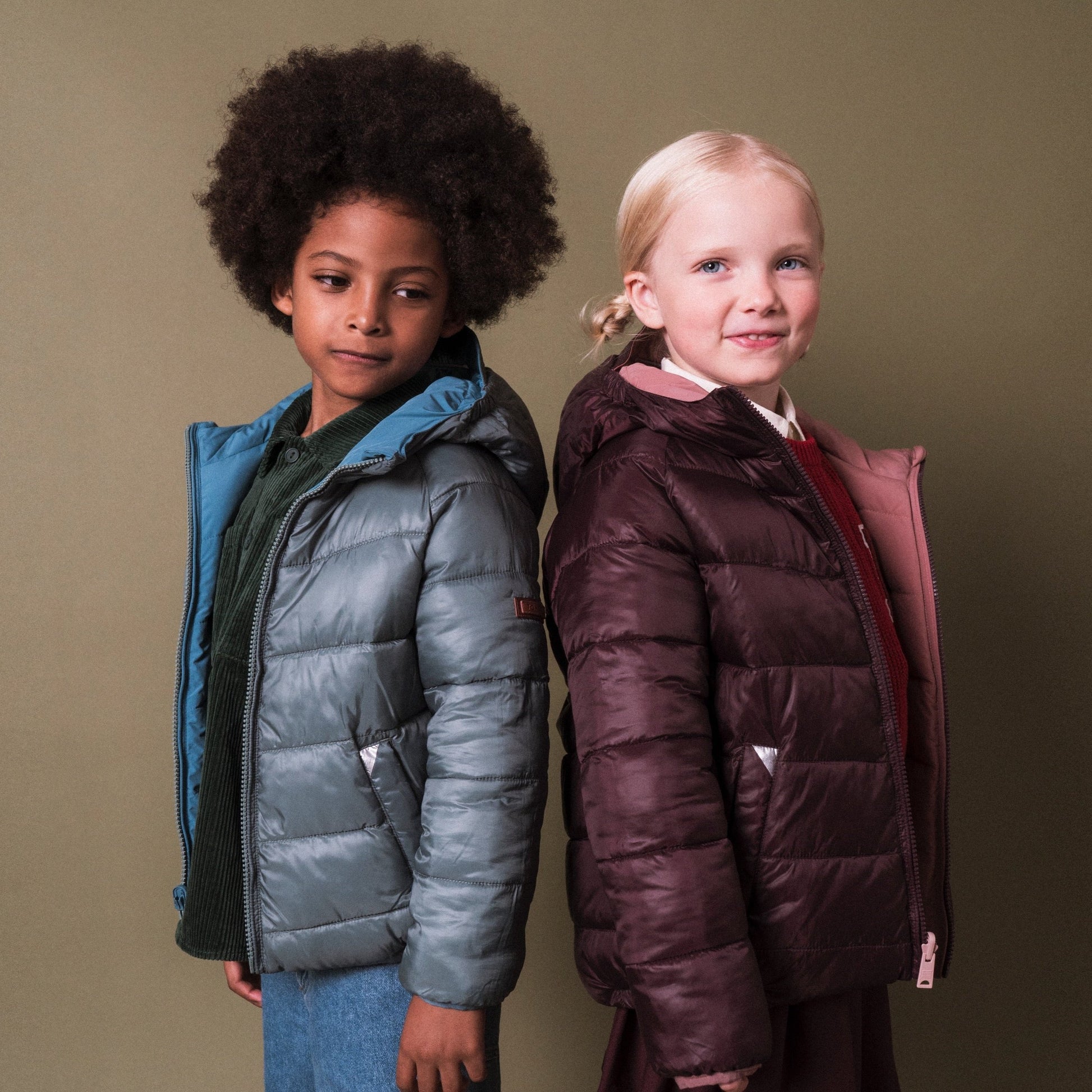 Toastie Kids EcoReversible Puffer - Damask Pink/Black Cherry