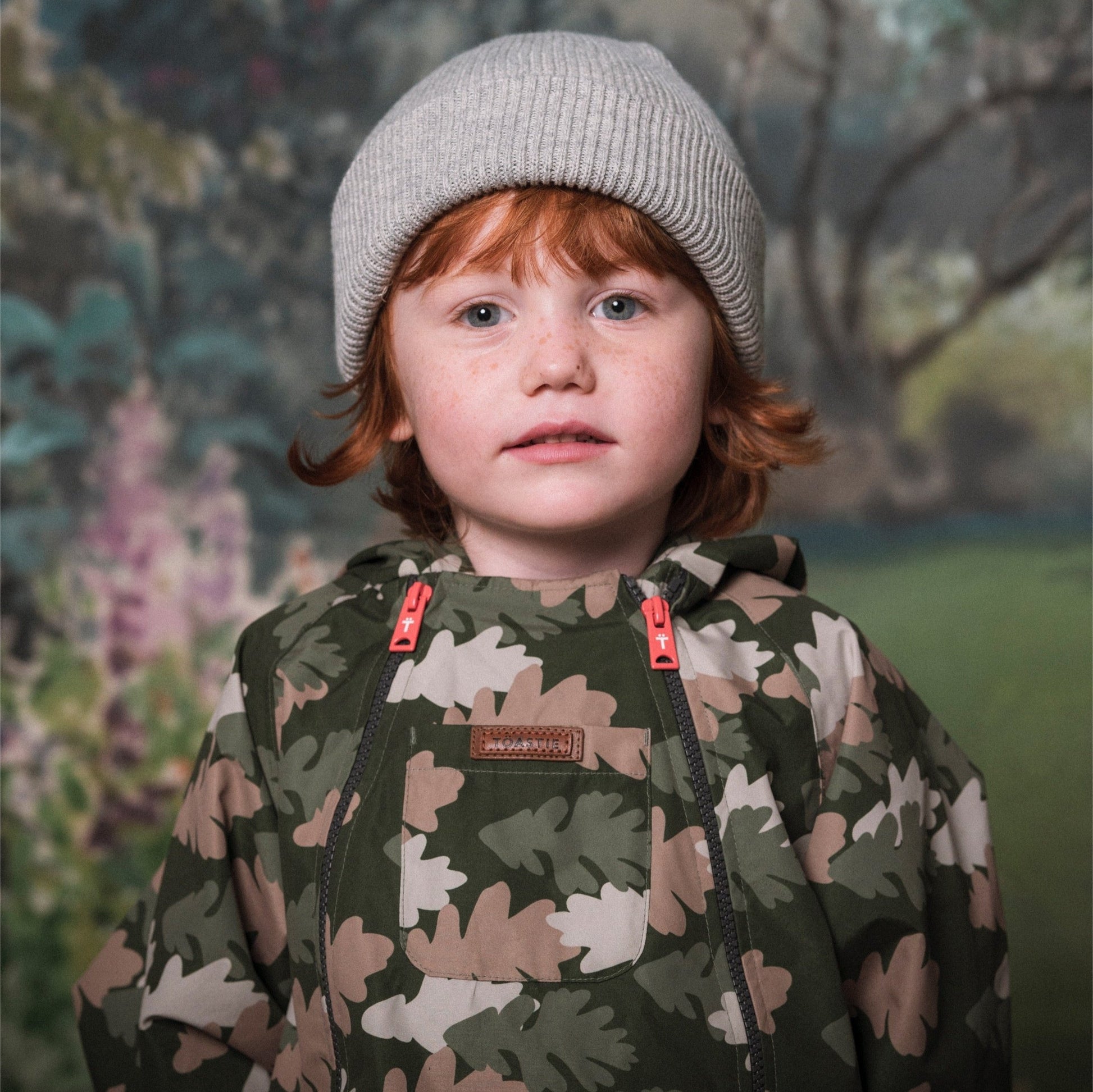 Toastie Kids Waterproof Packable Puddlesuit - Leaf Camo