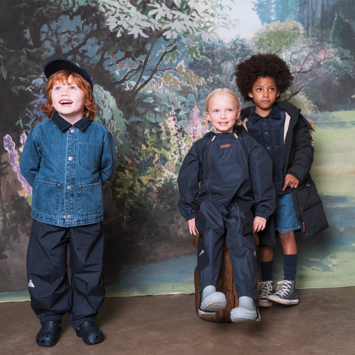 Toastie Kids Waterproof Packable Puddlesuit - Ink Navy