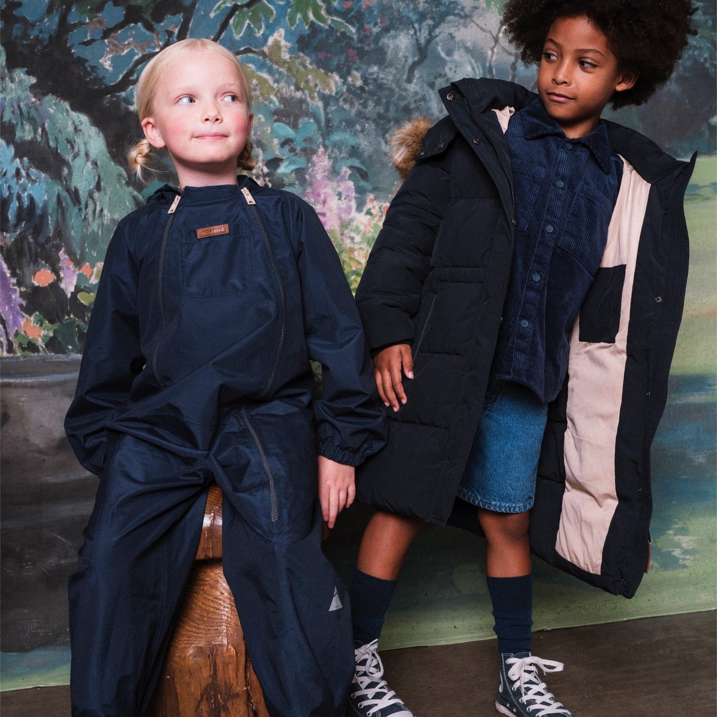 Toastie Kids Waterproof Packable Puddlesuit - Ink Navy