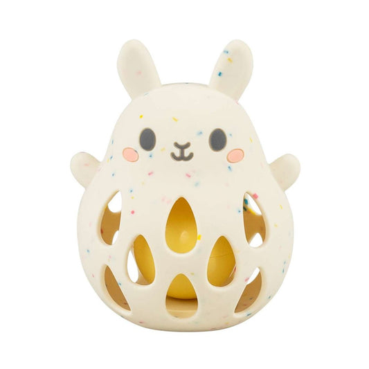 Tiger Tribe Silicone Baby Teething Rattle - Bunny