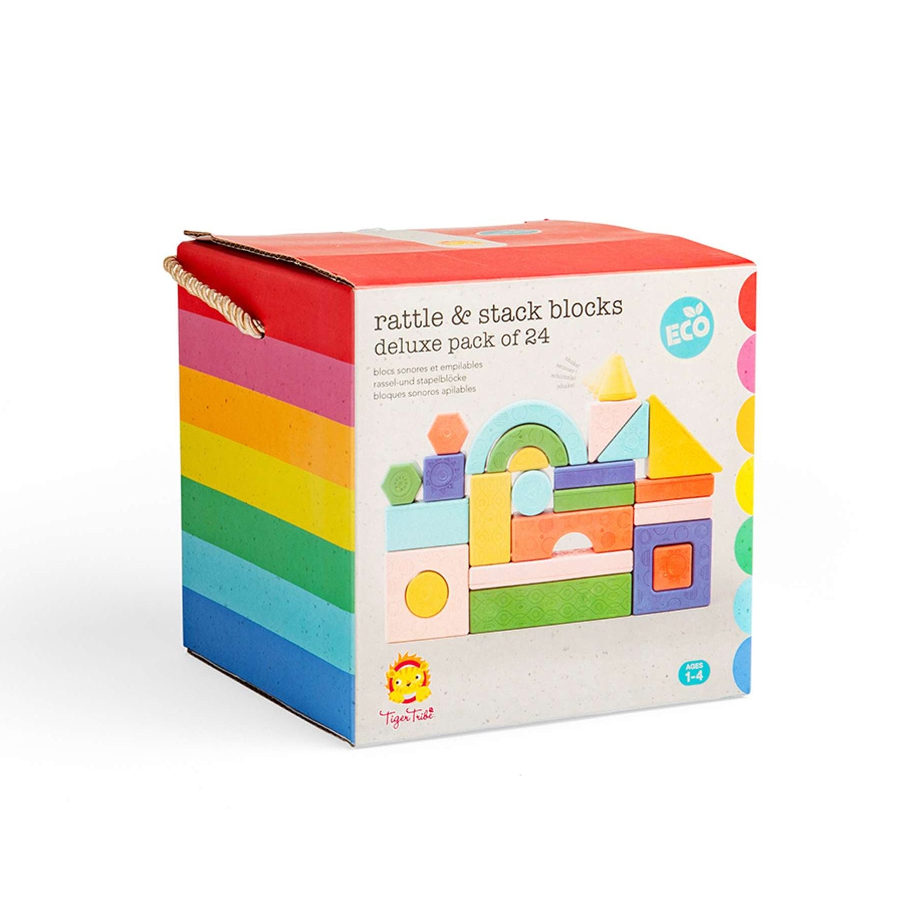 Tiger Tribe Rattle & Stack Blocks - Deluxe