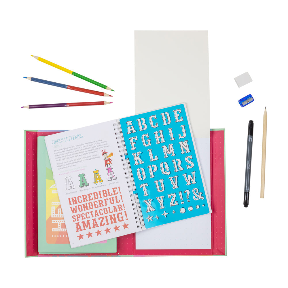 Tiger Tribe The Lovely Book of Lettering Art Set