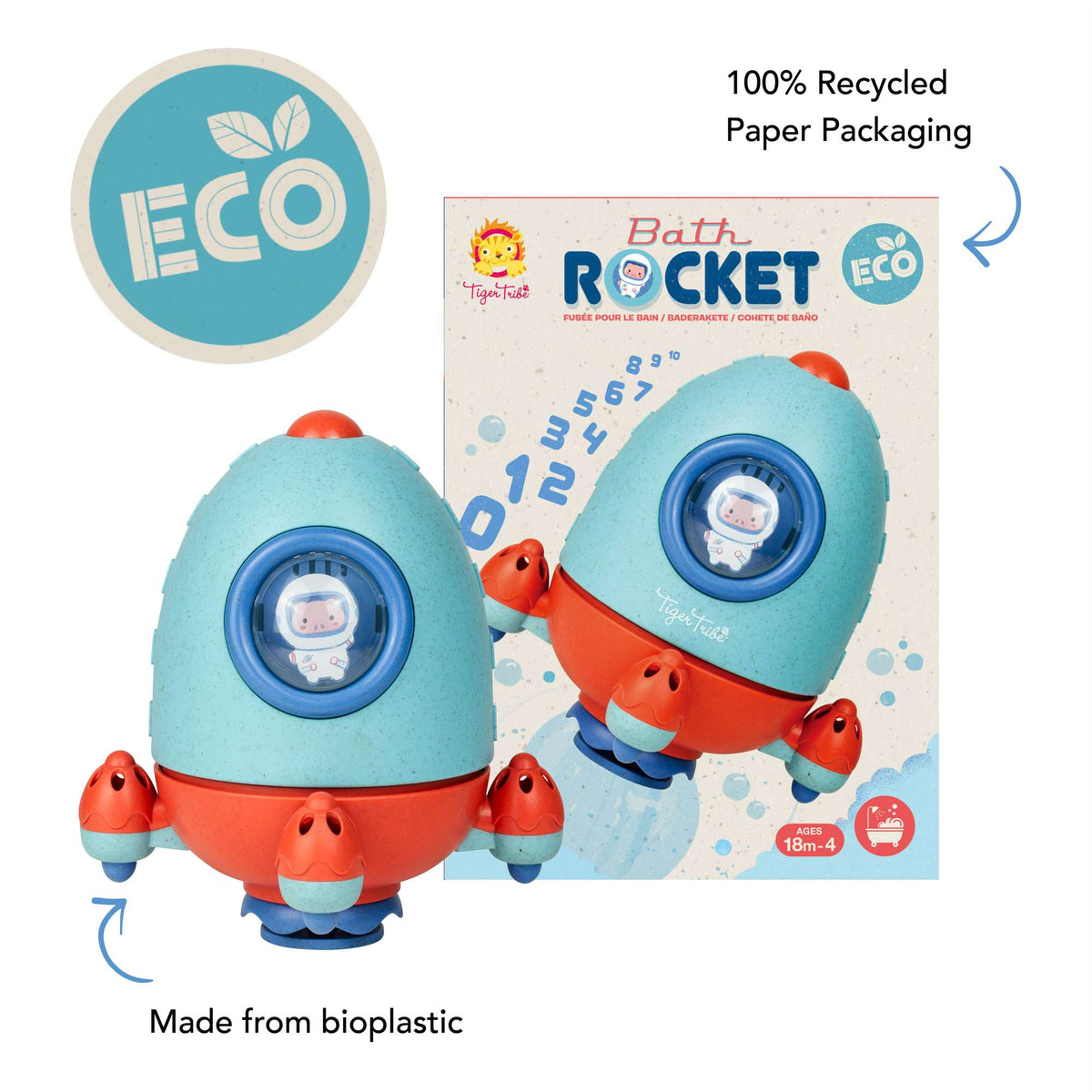 Tiger Tribe ECO Bath Rocket Toy