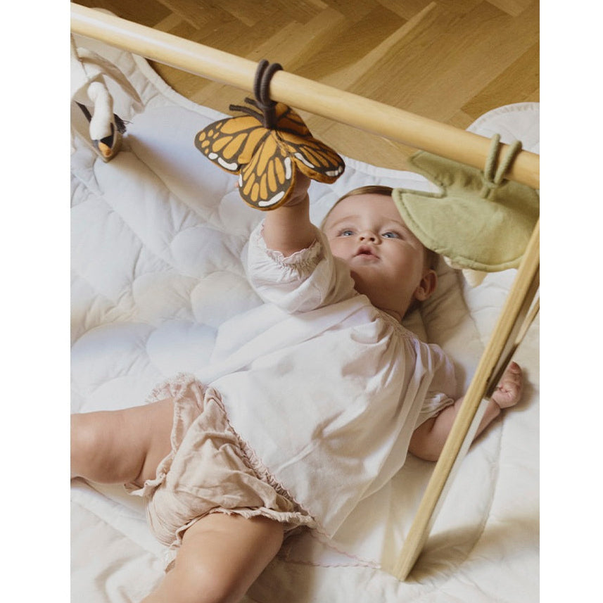 Lorena Canals Set of 3 Baby Gym Rattle Toys - Swan Lake