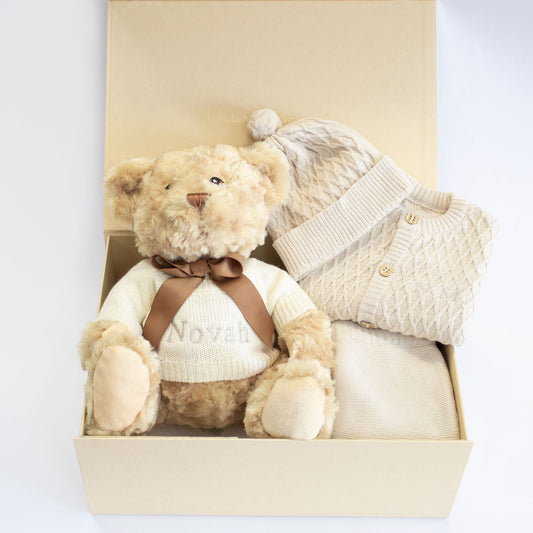 My 1st Outfit & Teddy Personalised Baby Gift Set by The Baby Gifting Co.