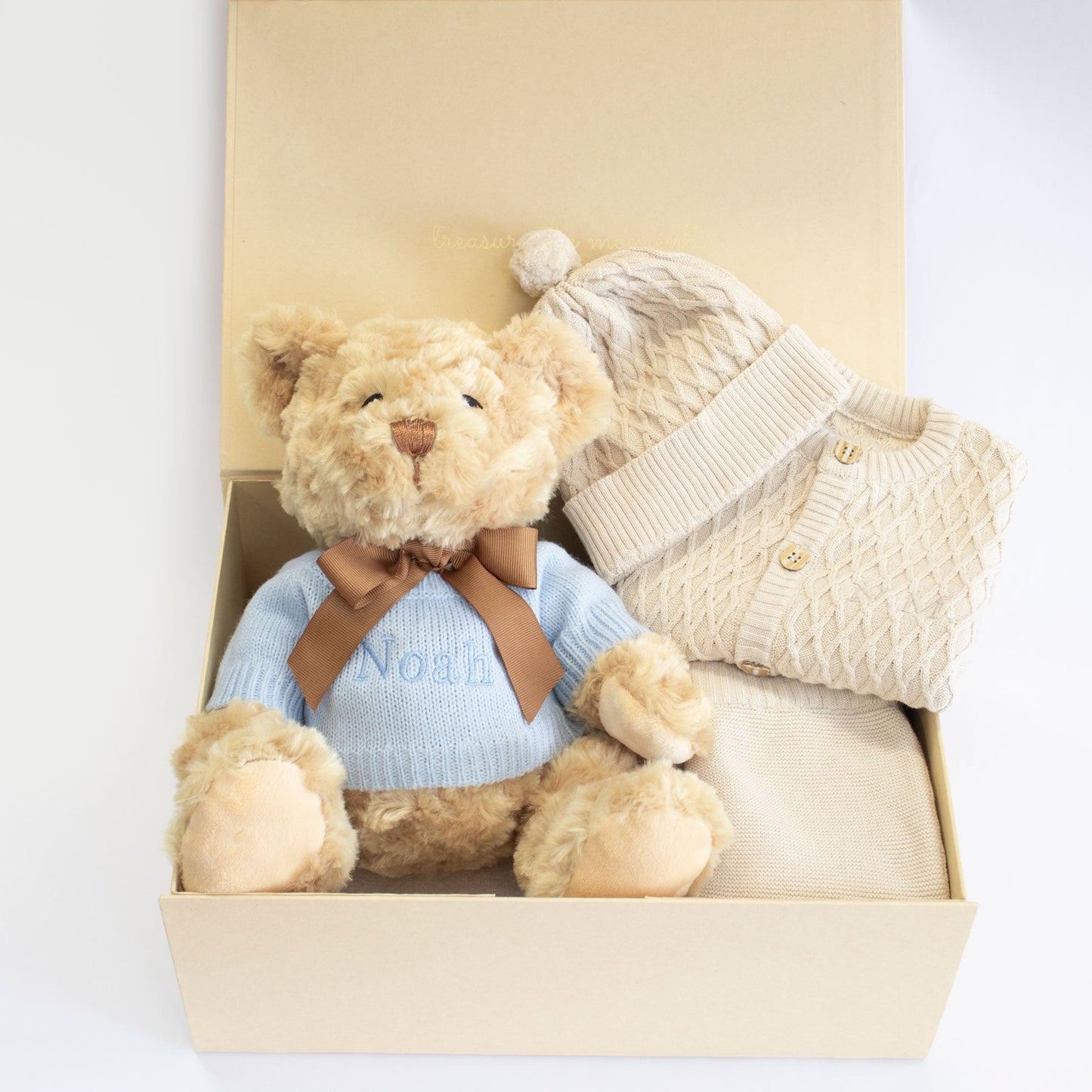 My 1st Outfit & Teddy Personalised Baby Gift Set by The Baby Gifting Co.
