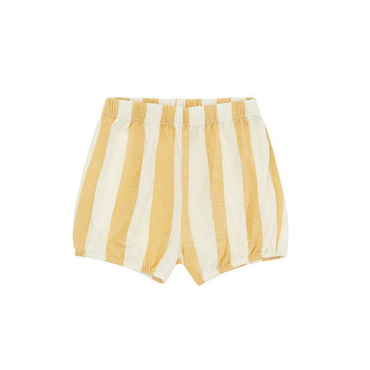 Tencel Baby Bloomer Shorts in Yellow Stripes by Vild House of Little