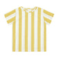 Tencel Shirt in Yellow Stripes by Vild House of Little