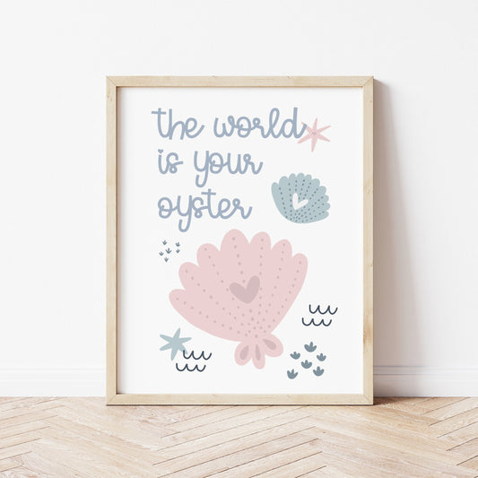 The Little Jones The World Is Your Oyster Print