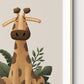 Tigercub Prints Scandi Safari Animals Nursery Prints Set of 4 (2 Sizes Available)