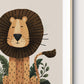 Tigercub Prints Scandi Safari Animals Nursery Prints Set of 4 (2 Sizes Available)
