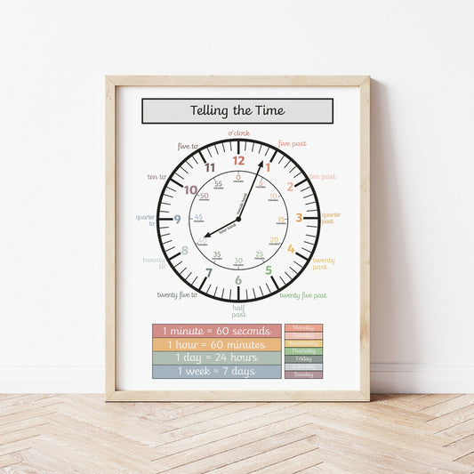 The Little Jones Time Black Print - Muted