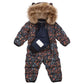 Toastie Kids Quilted Onesie - Floral Nightscape