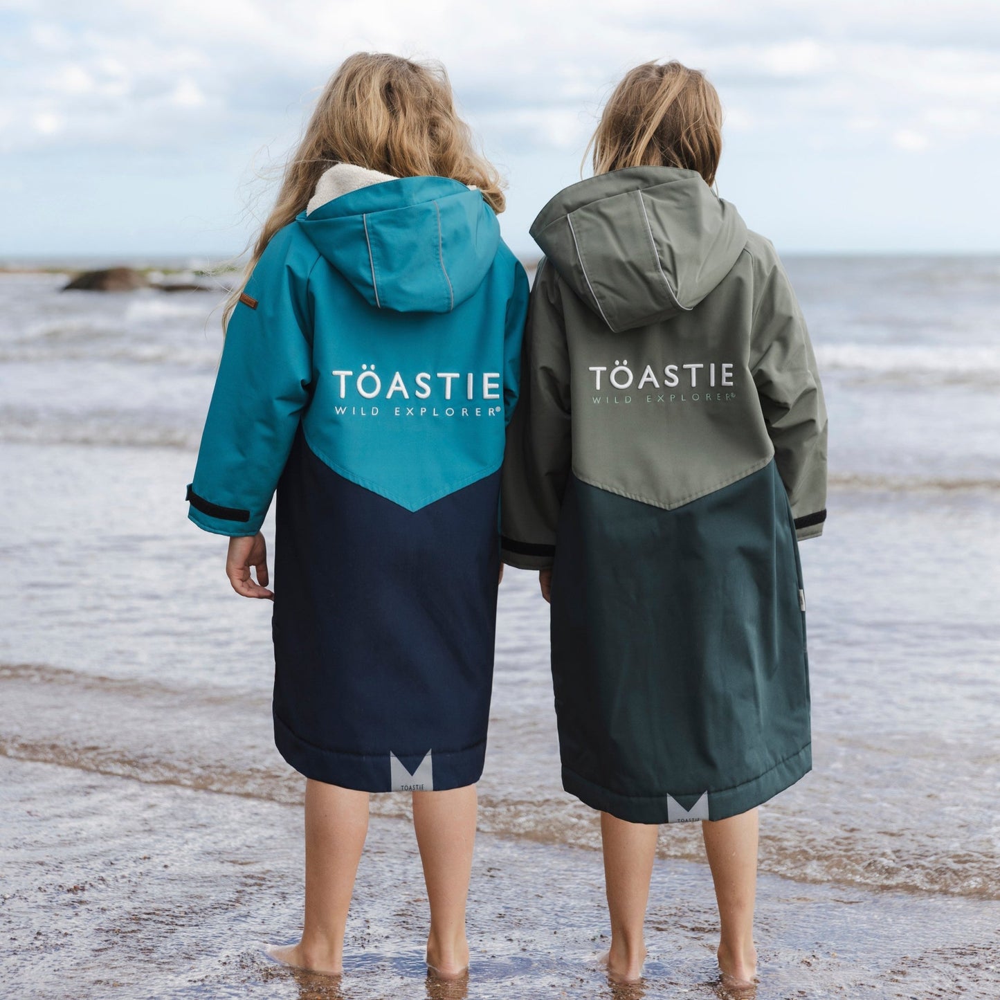 Toastie Kids Weatherproof Robe - Atlantic Blue