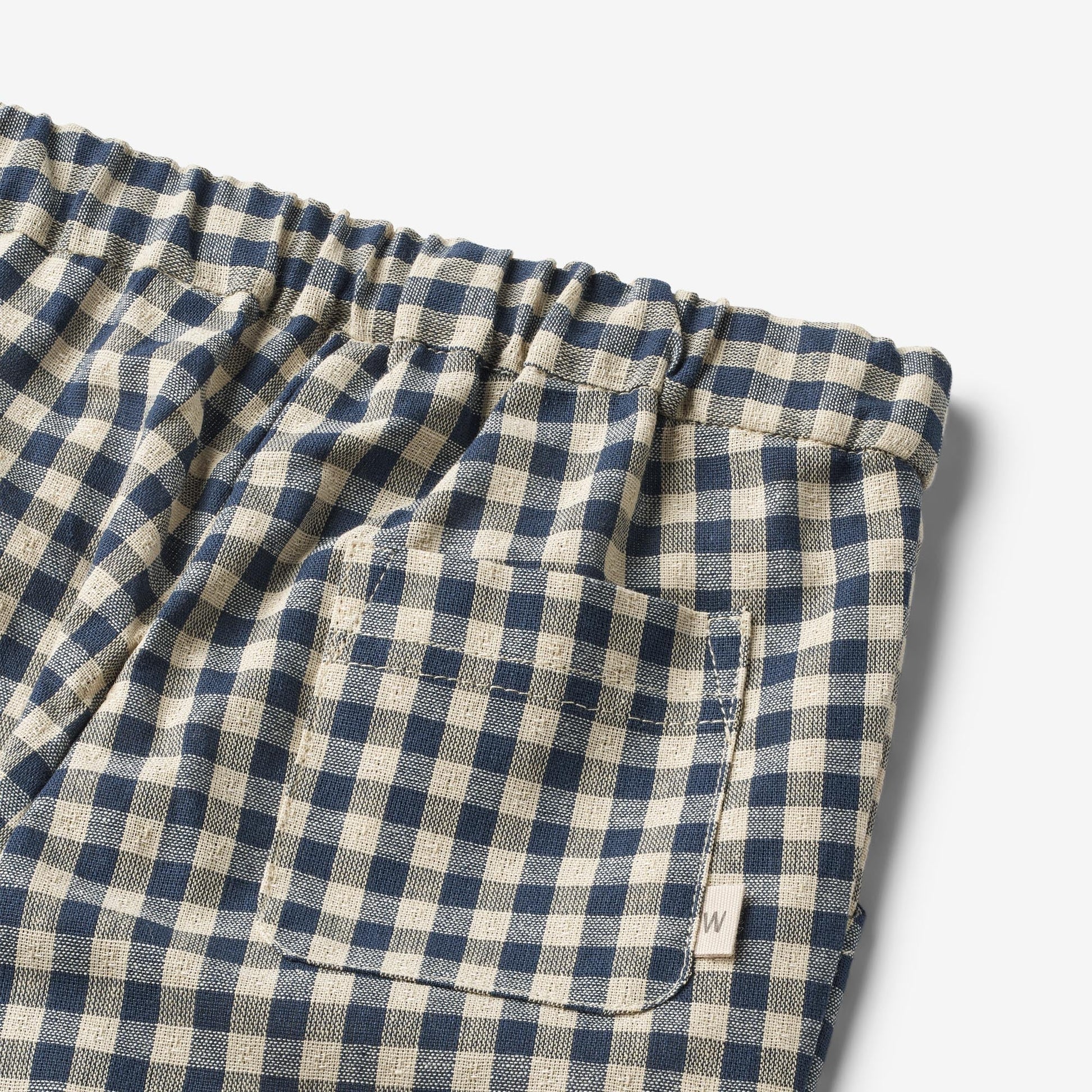 Wheat 'Andy' Baby Trousers - Blue Check