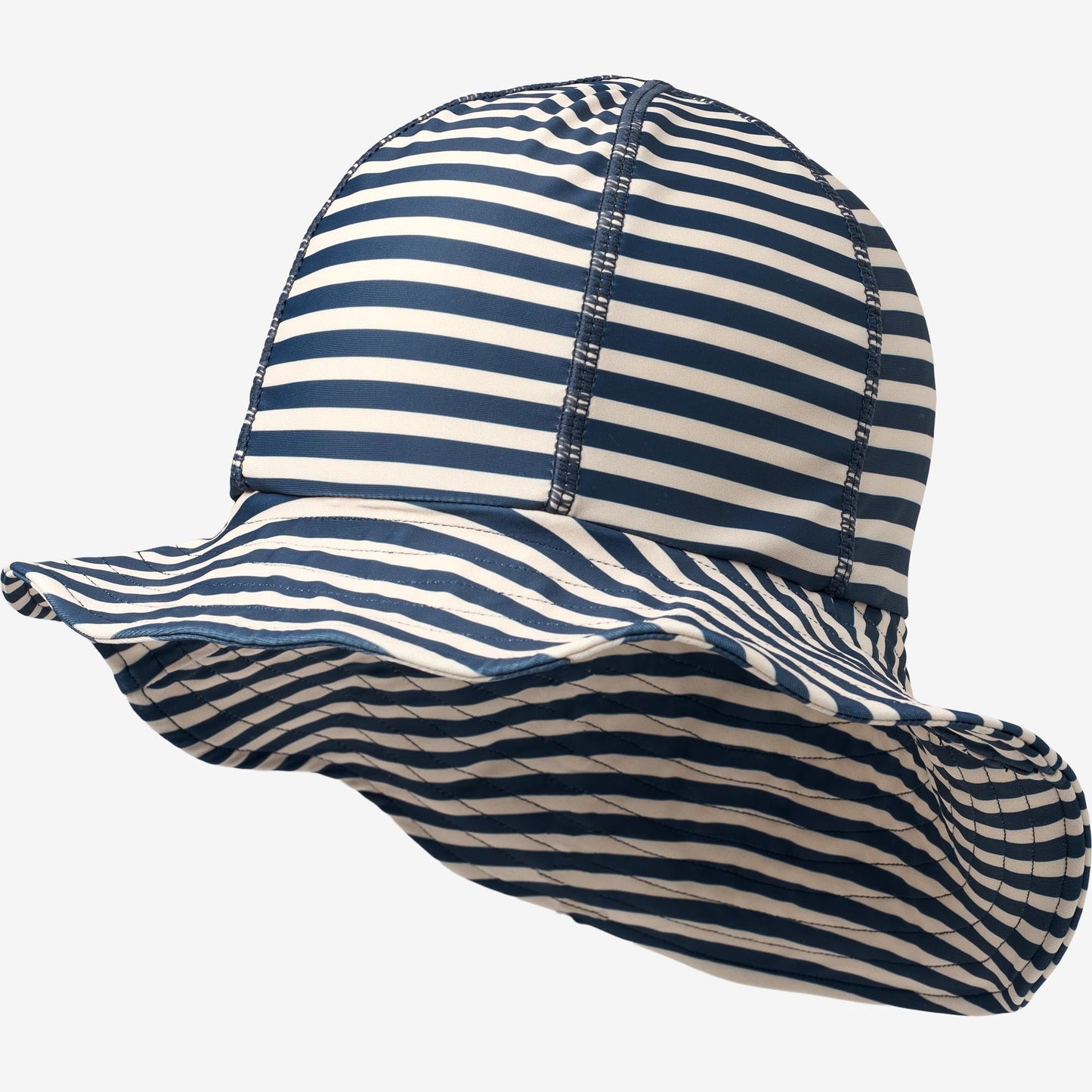 Wheat Children's UV Sun Hat - Indigo Stripe