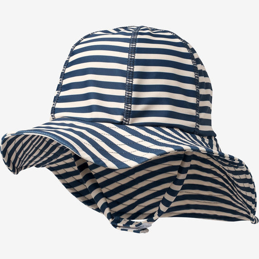 Wheat Baby UV Sun Hat - Indigo Stripe