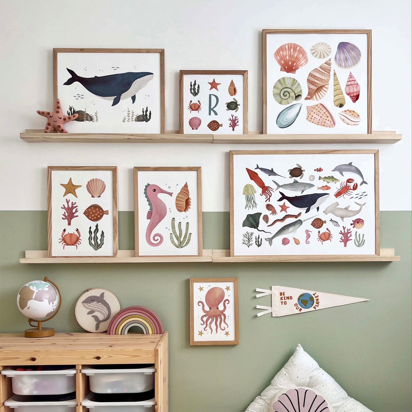 Kid of the Village Ocean Life Art Print