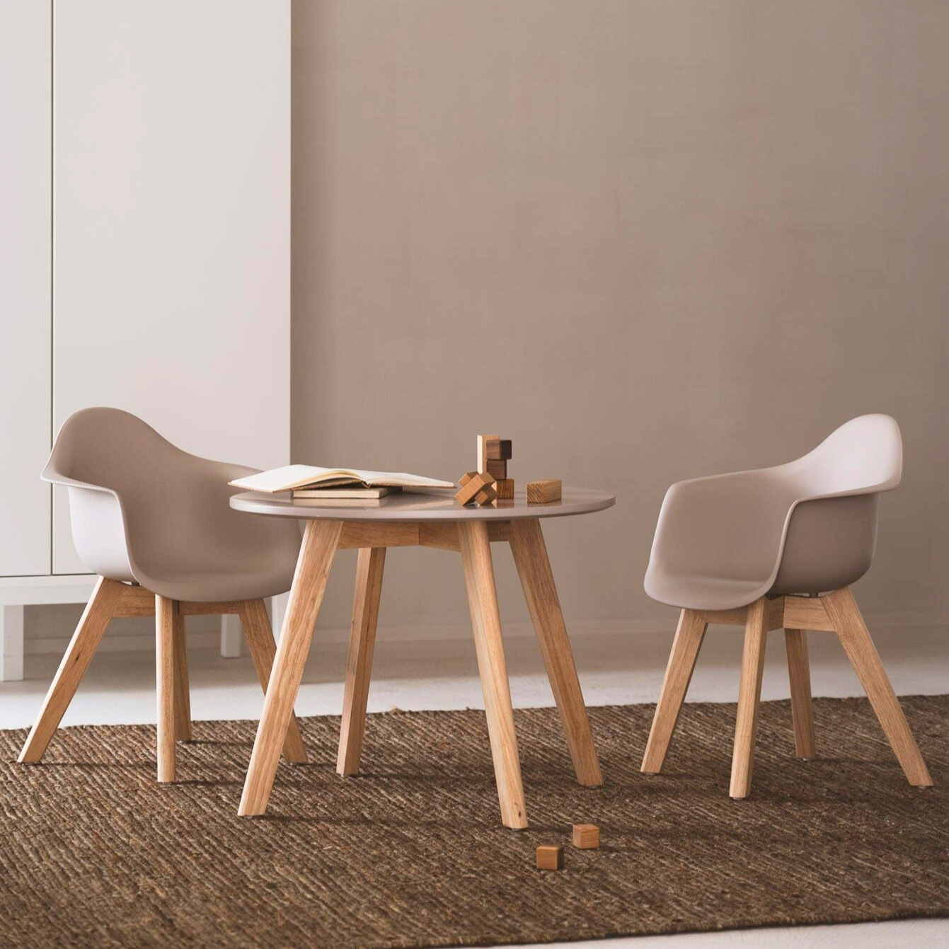 Quax Kids Table & Chair Set - Clay