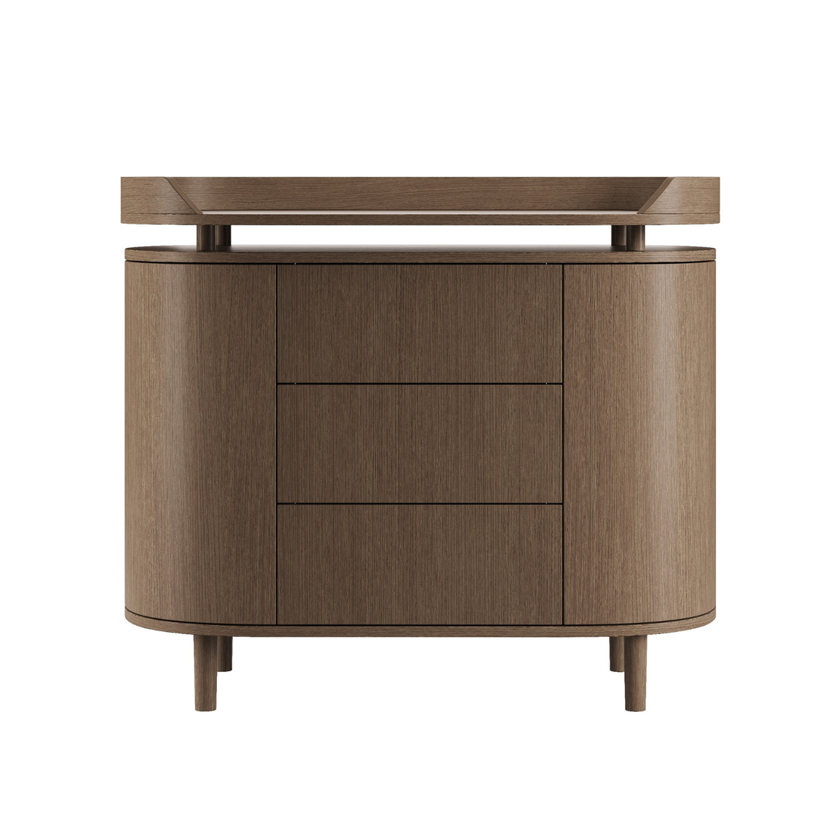 Kas Kopenhagen Kai Dresser & Changing Unit - Smoked Oak