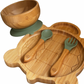 SenseNest Turtle Bamboo Feeding Set