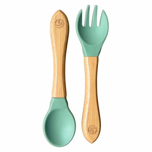 SenseNest Bamboo Spoon & Fork Set