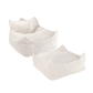 Wigiwama Beanbag Chair & Ottoman Set - Corduroy Marshmallow