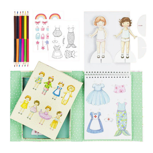 Tiger Tribe Paper Dolls Kit - Vintage