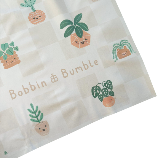Bobbin & Bumble Highchair Splash Mat - Pot Plants