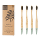 Wild & Stone Adult Bamboo Toothbrush - 4 Pack - Medium Bristles