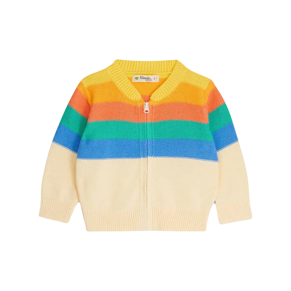 The Bonniemob Barnacle Rainbow Stripe Cardigan